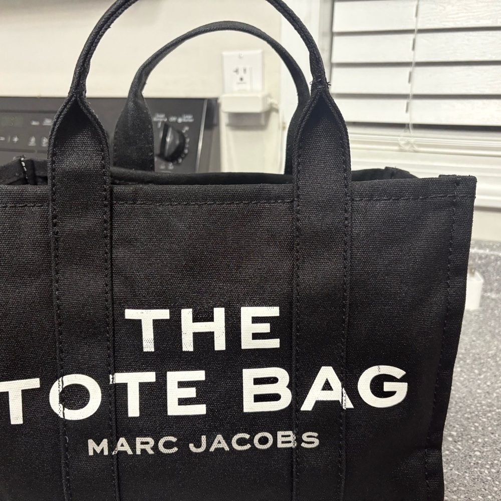 Marc Jacobs Black Canvas Tote Bag
